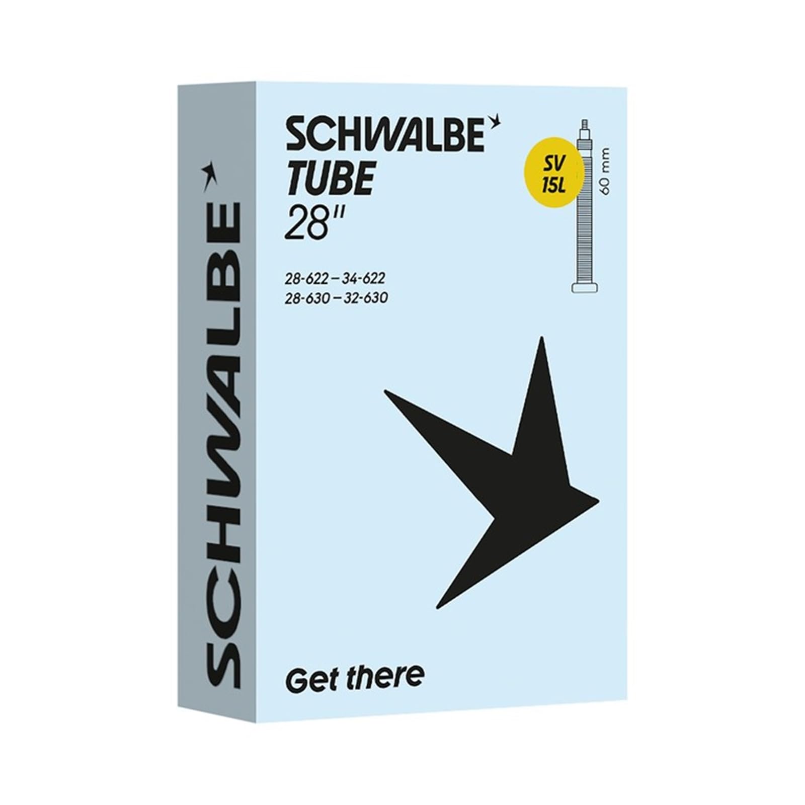 Schwalbe SV15L Bicycle Inner Tube 28/34-622/630 IB 60 mm