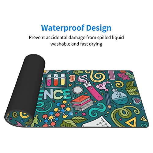 Grand tapis de souris science 80 x 30 cm avec base en caoutchouc - 5
