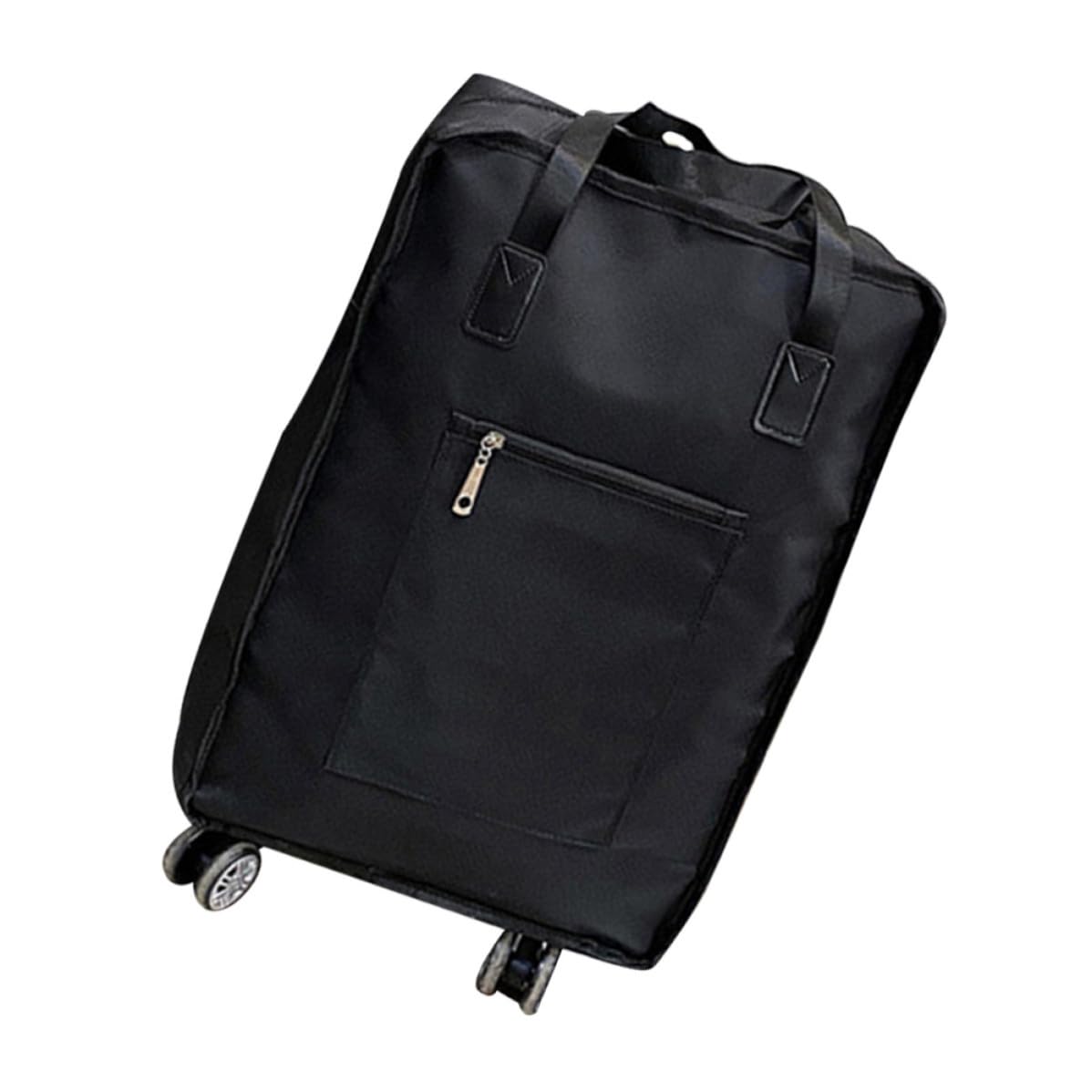 POPETPOP Bolsa de Viaje Diseño Compacto y Portátil de Gran Capacidad Negra en Tela Oxford Ruedas Multidireccionales Adecuado para Camping y Viajes