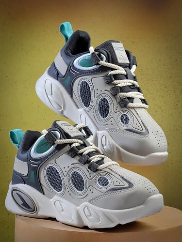 Image of ASIAN Kids VISION-01 Stylish Casual Chunky Sneakers with Laces for Boys, Trendy and Comfortable Shoes Perfect, Walking, and Outdoor Play, Lightweight and Durable Design Suitable for Kids