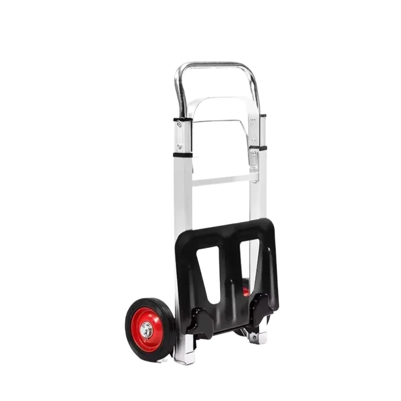 Carrito Carretilla Carro de Transporte Camión Plegable la Carretilla Mano la Carga Aluminio Marco 90KG para Cuatro Ruedas
