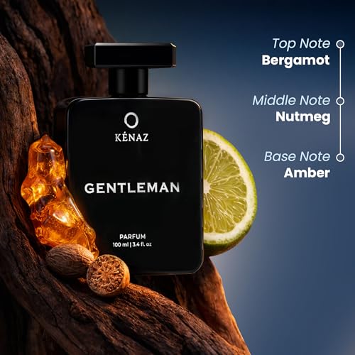 Image of KENAZ Gentleman Perfume 100ml Parfum, Dubai viral perfume | Green, Citrus & Woody Notes | Perfume for Men | 20% Fragrance Oil | Long Lasting Perfume for Men | Luxury Mens Fragrance | IFRA-Certified