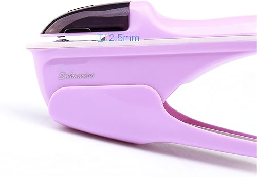 Miniatura 2 de Engrapadora sin grapas, sin grapas, engrapadora manual con diseño de estructura que ahorra mano para oficina y escuela, hasta 8 hojas de