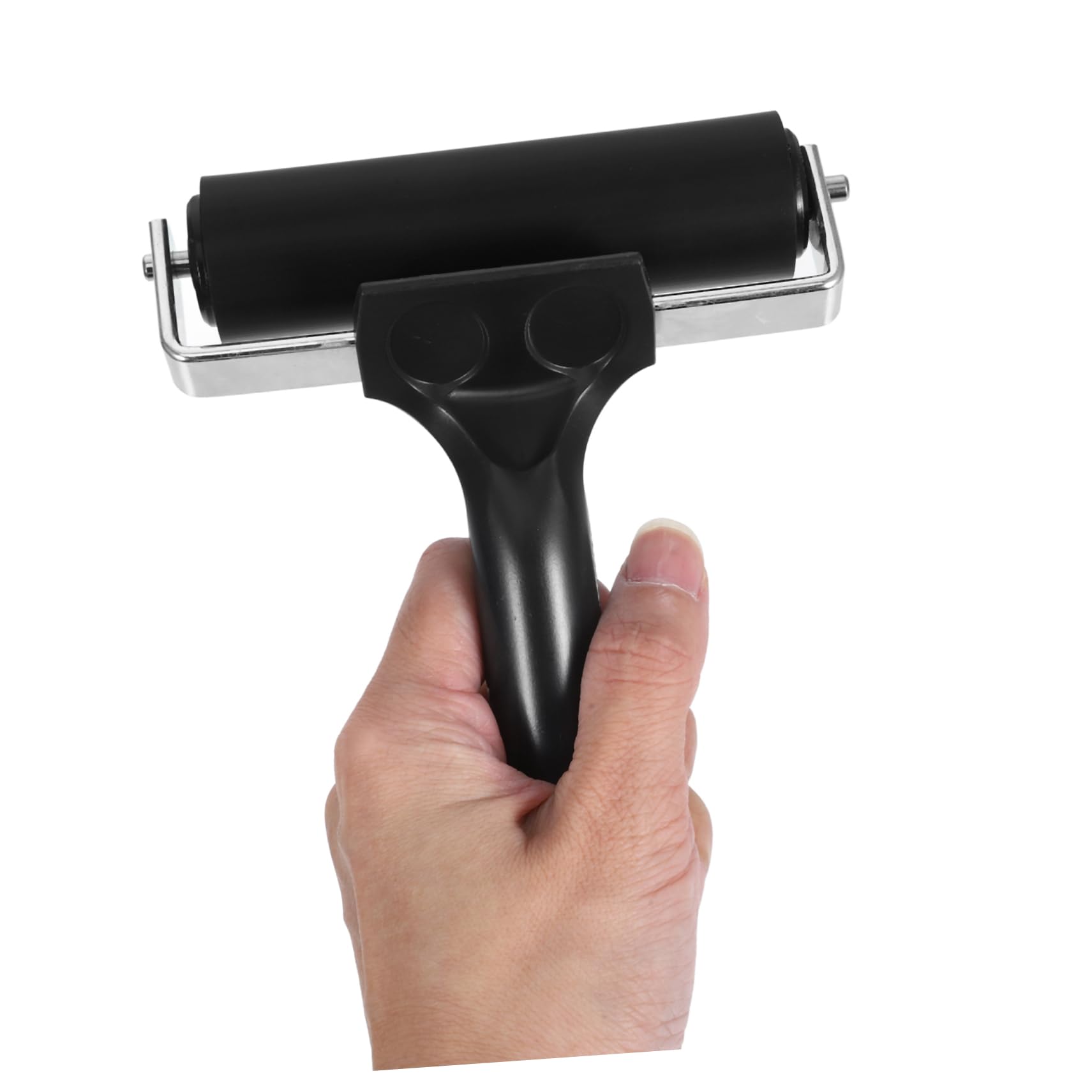 Rodillo de Goma para Grabado 3 Piezas Negro Rubber Metal Abs