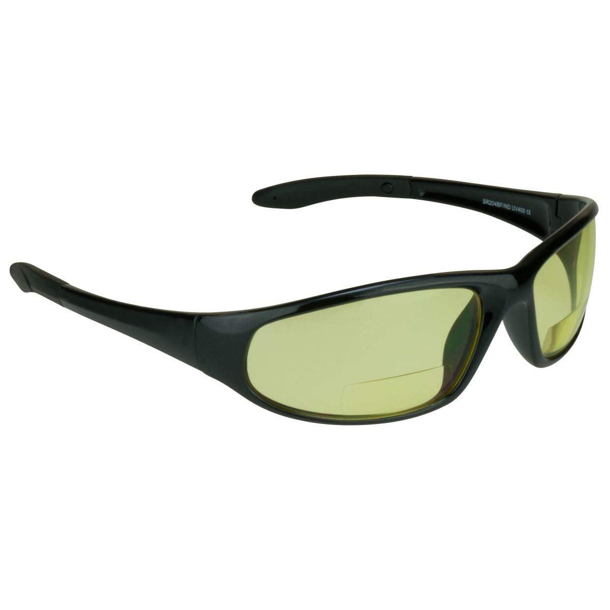 proSPORT Bifocal Safety Glasses ANSI Z87 Wrap Around Protective Sunglasses for Work, Motorcycle, Outdoor UV 400 Anti Glare