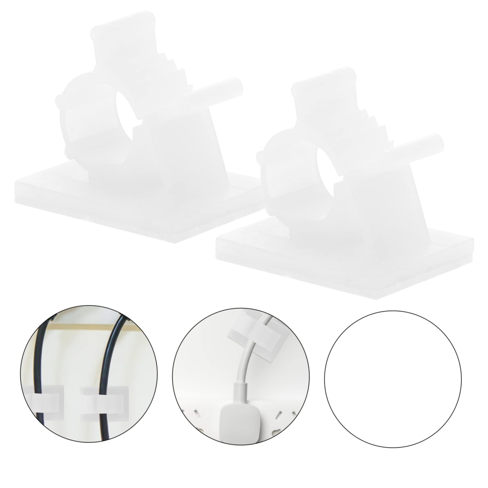 SHINEOFI 2 Sätze Kabelclips Selbstklebend Kabelmanagement Werkzeug Für Büro Zuhause Praktische Kabelhalter Zur Befestigung An Oberflächen Schwarz Langlebig 100 Stück * 2