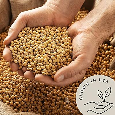 Be Still Farms Organic Soybeans - Soy Beans Dry (2.8 lb) aka Soya Nuts - Great for Edamame, Soy Milk, Tofu - High in Protein & Fiber | USA Grown | USDA Certified | Vegan | Non-GMO | Gluten Free