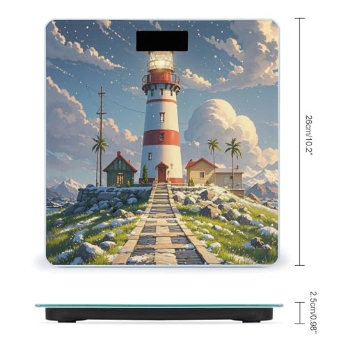 Báscula Digital de Baño con Plataforma Amplia y Pantalla LCD miniatura 2