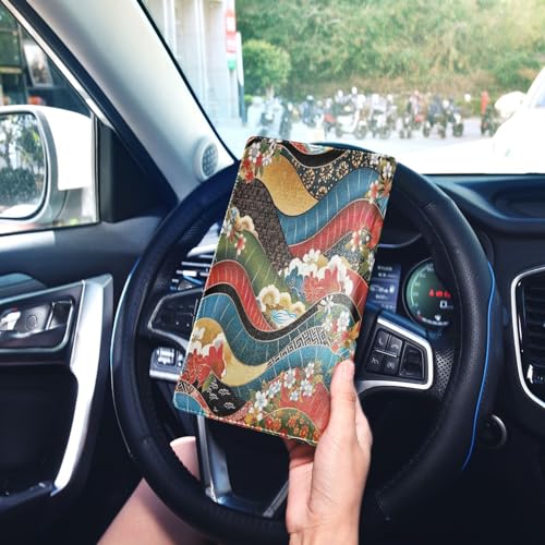 Organizador para auto de cuero miniatura 7