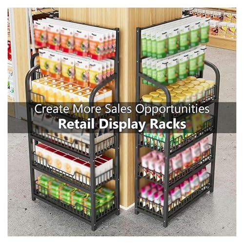 Présentoir à snacks de supermarché pour chips avec panier de stockage - 3
