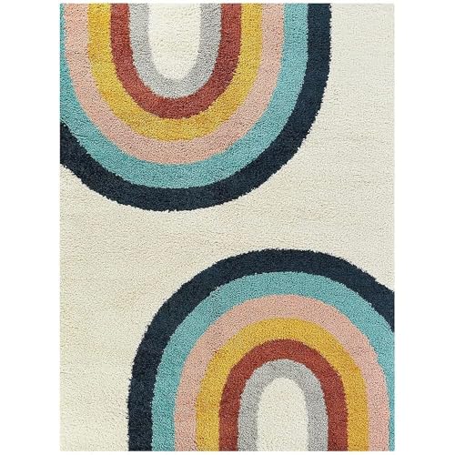 Image of Solid Fluffy Rugs and Carpet for Hall and Drawing Room 5x5 Square M-15