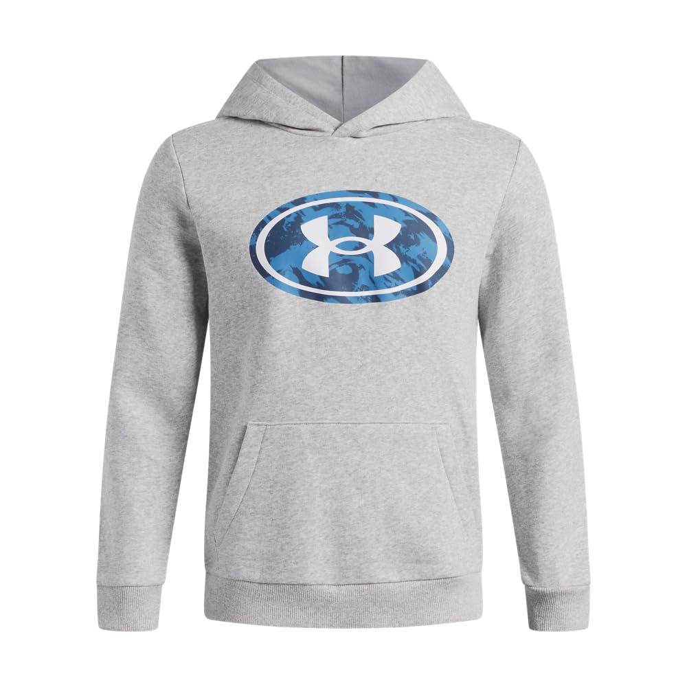 Under Armour Chłopięca bluza z kapturem Rival Fleece Key Pattern Fill Hoodie