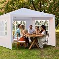 GODECOR 10'x10' Outdoor Canopy Party Tent, Outdoor Event Shelter, Gazebo Canopy with Removable Window Walls for Wedding Celebration Graduation Birthday