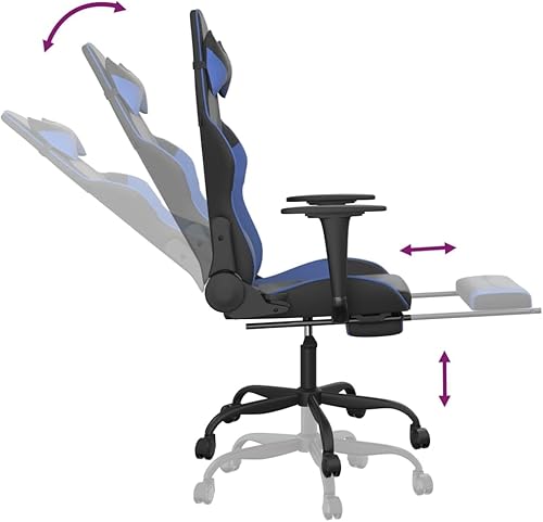 Miniatura 7 de Silla de masaje para videojuegos, silla ergonómica para juegos, adecuada para el trabajo, descanso, juegos de computadora, actuaciones de