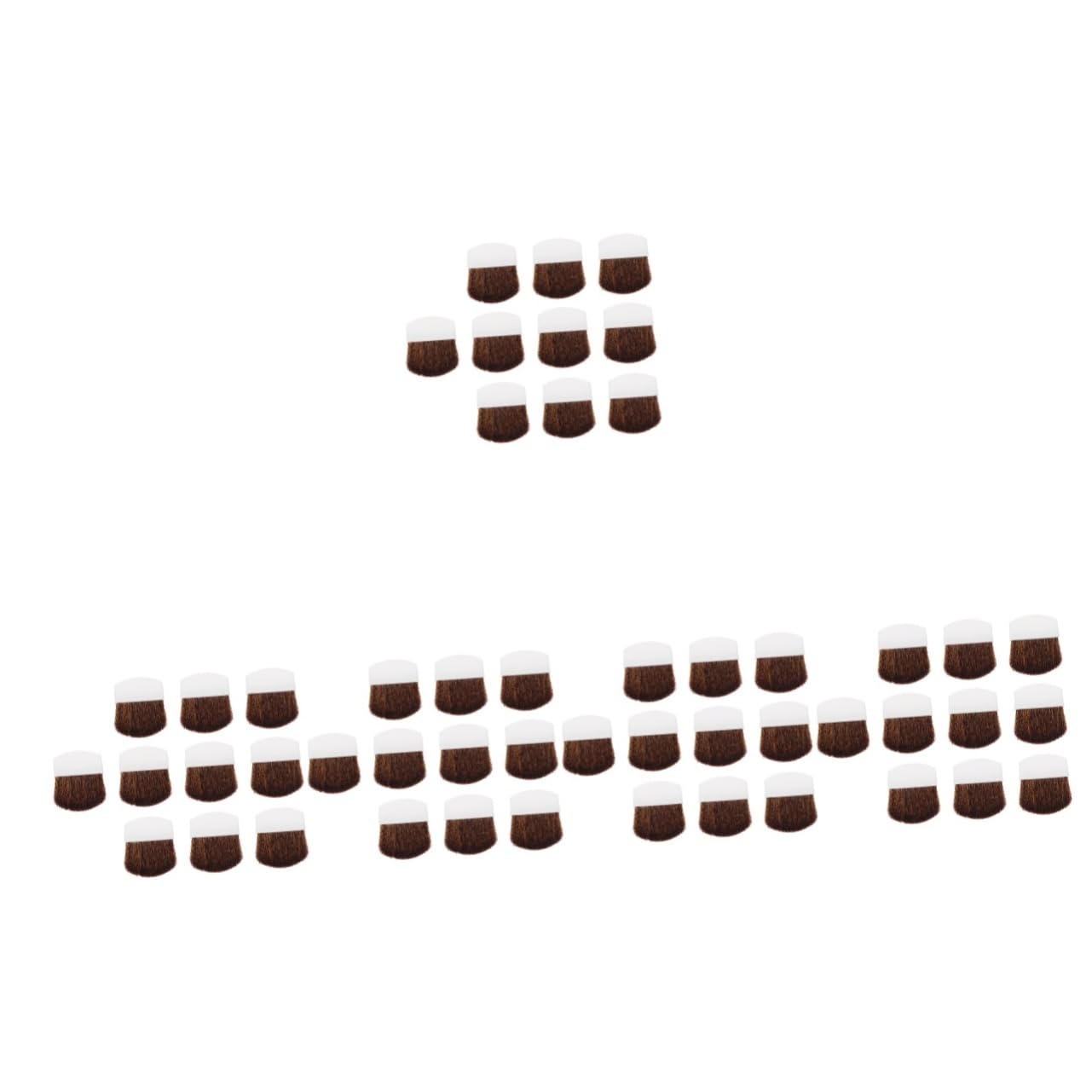 DOITOOL 5 Set Set Di Pennelli Minuscolo Piccolo Arte Mini Spazzola Per Dettagli in Nylon Pennello Per Disegnare Pennello Da Acquerello Da Viaggio Di Legno Bianca 10 Pezzi * 5