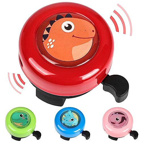 VICTGOAL Bike Bell for Kids with Loud Sound, Bicycle Bell Bike Scooter Bell Bike Accessories, Bike Horn Ringtone Alert for Toddler Boys Girls (Red)