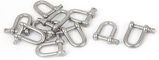 New Lon0167 5mm Male Featured Thread Wire Rope reliable efficacy Fastener Bow D Design Shackles 10PCS(id:6cc 69 c6 139)