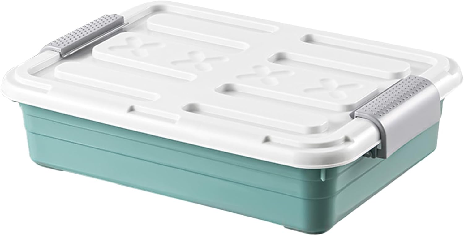 Under Bed Storage Box - Waterproof Under Bed Storage Containers With Casters | Large Underbed Storage Containers Clothes, Strong Load-Bearing Organizing Boxfor Toy, Clothing