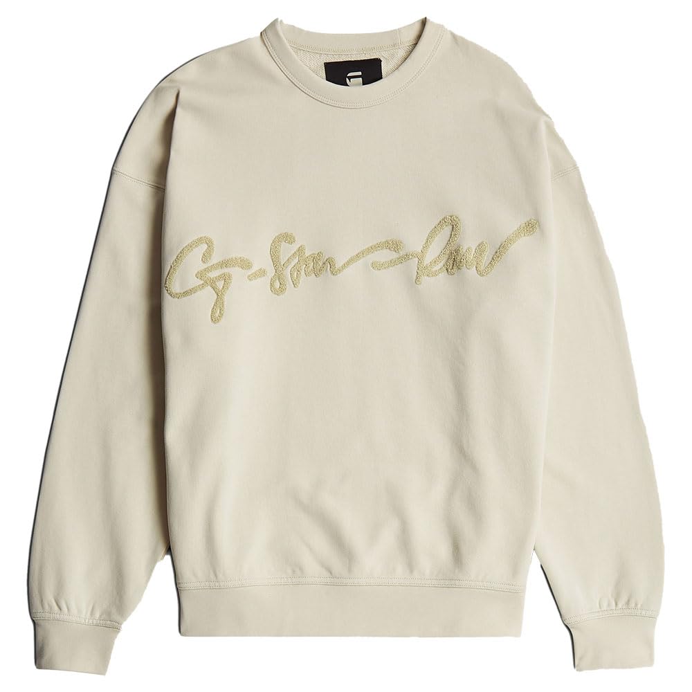 G-Star Sudadera Chenille G-Script Loose Sudadera Hombre (Pack de 1)