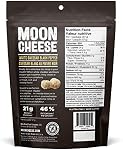 Moon Cheese Blanc Chedda Peppa Noir, 100% Cheddar Cheese, Faible teneur en glucides 10 Oz, Kéto-Amiendly, High Protein Snack Alternative aux barres protéiques, aux cookies et aux shakes, 57 Grams