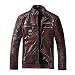 Produktbild Azruma Herren Lederjacke Biker Stehkragen lammfell Jahrgang 3 Farbe