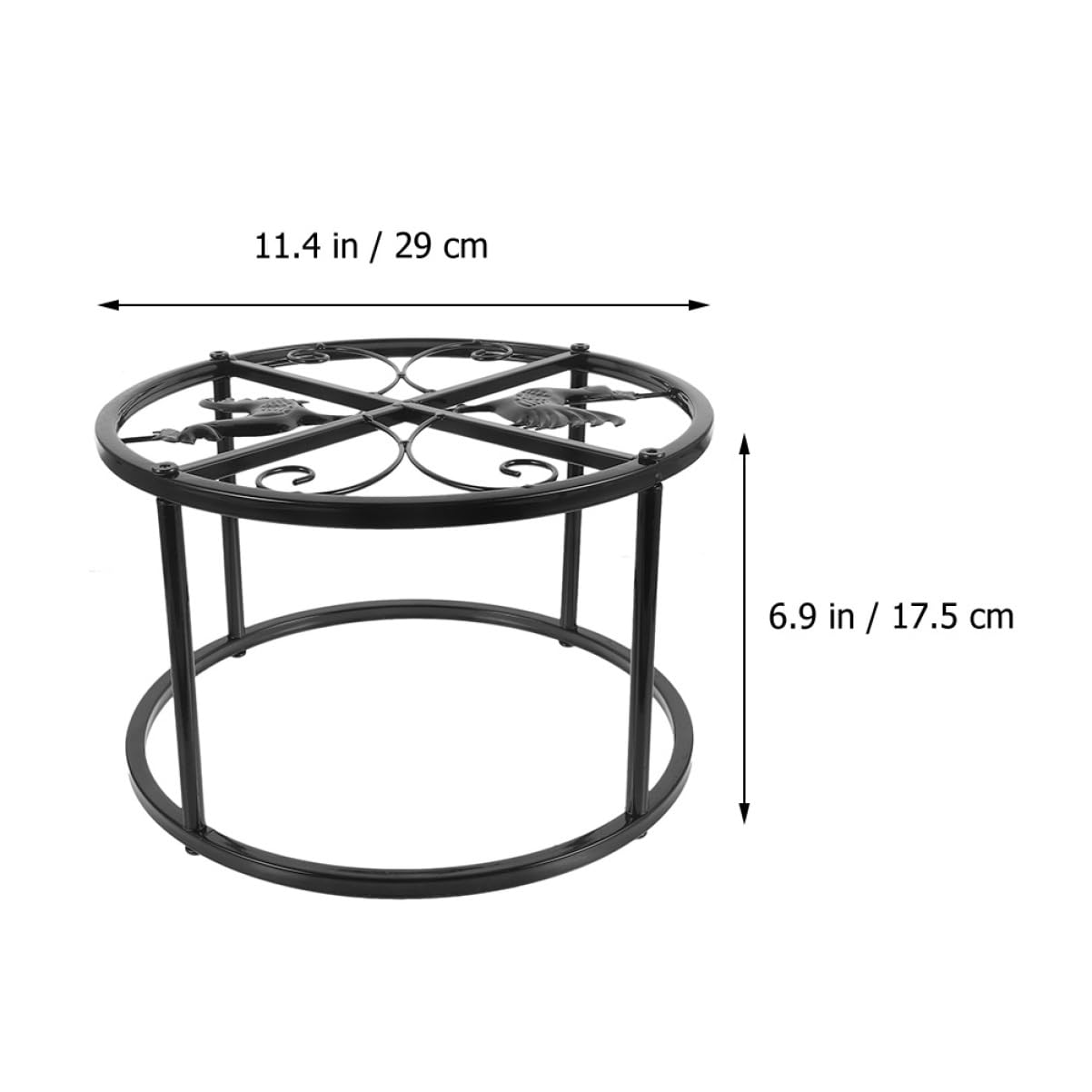 BESTonZON Supporto per Mangiatoia per Polli in Metallo, 2 Pezzi, Struttura Robusta a 4 Gambe per Pollaio Indoor e Outdoor, Resistente All’usura e Facile da Pulire, Forniture per Allevamento