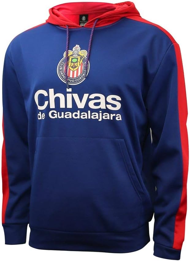 Chivas De Guadalajara Pullover Official Soccer Hoodie Sweater 001 -Large Blue