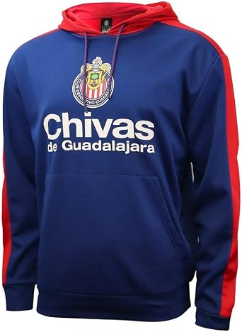Chivas De Guadalajara Pullover Official Soccer Hoodie Sweater 001 -Medium Blue