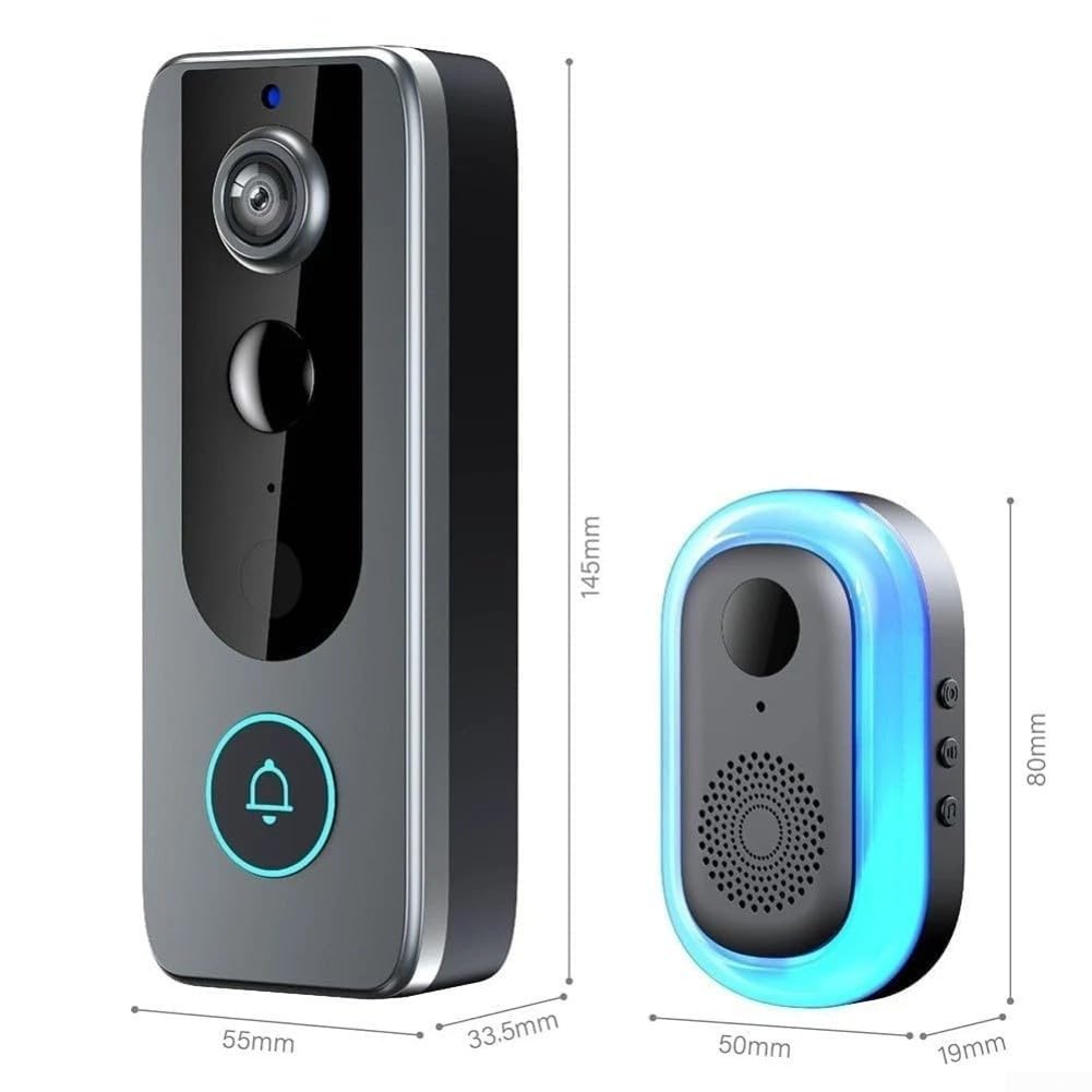 Sonnette Audio Bidirectionnel 4000mAh Rechargeable Sonnette Audio