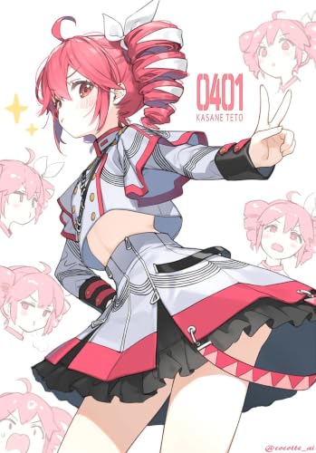 Image of Teto & Miku Anime Poster Set of 2 - Vocaloid Inspired Wall Art for Bedroom, Gaming Room & Japanese Anime Decor (Kasane Teto Poster Set of 3 A3)
