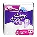 Always Discreet Adult Incontinence & Postpartum Liners For Women, Size 2, Very Light Absorbency, Long Length, 44 Count x 3 Packs (132 Count total)