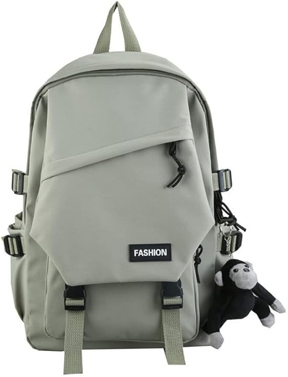 Amazon Co Jp ナイロンリュック レディース メンズ 男女兼用 バッグ 大容量 防水 リュック おしゃれ 通学 高校生 リュックサック デイパック 旅行 軽量 対応 アウトドア 登山 遠足 韓国風 グリーン ファッション