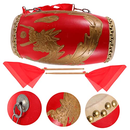 1 tambor de cintura de couro tradicional tambor de cintura de estudante tambor de cintura tradiciona