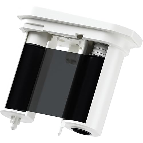 NIIMBOT Compatible M2 Labeling Ribbon, Replacement Refill Tapes, Only for M2 (White) Thermal Transfer Label Printer, Clear Printing, Long Storage Time, Up to 24 Meters, Black
