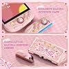 PlayVital Magic Wings Protective Case with Stand for Nintendo Switch 2 | Joycon Silicone Grips, PC Console Hard Shell, 2 Joystick Caps | Cute Animal Accessories Dockable Cover for Switch 2 - Pink