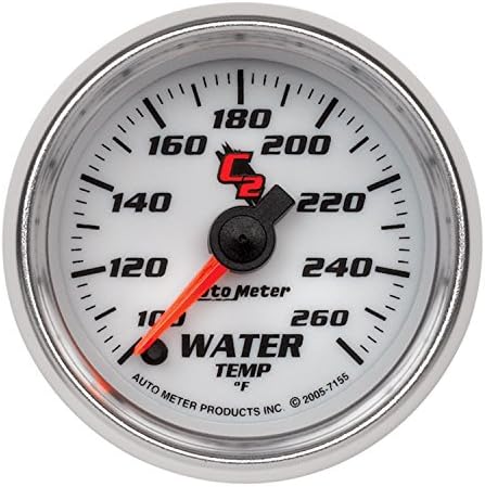Auto Meter 7155 C2 Full Sweep Electric Water Temperature Gauge