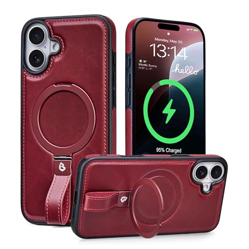 Étui en cuir P17 support magnétique compatible M pour smartphone IP 17 6,3 pouces