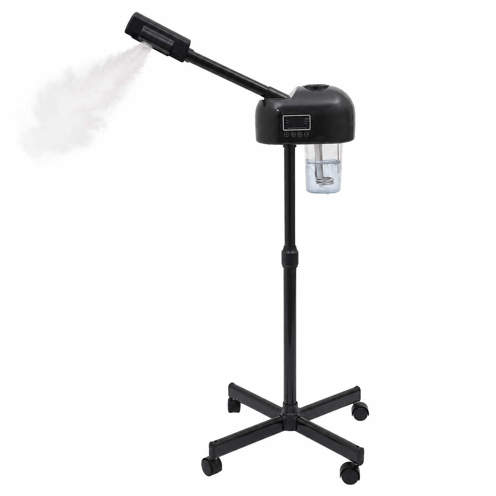 Gesichtsdampfer Standgeraet Heissdampf Ozon Schwarz LCD Vapozon Hoehe 68cm