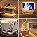 PAUTIX COB LED Strip Lights 5V USB Powered Dotless Super Bright Dimmable LED Lights 3000K Warm White 6.56ft TV Backlights,Flexible 3M Adhesive Under Cabinet Light for Bedroom,Kitchen,Shelf Lighting
