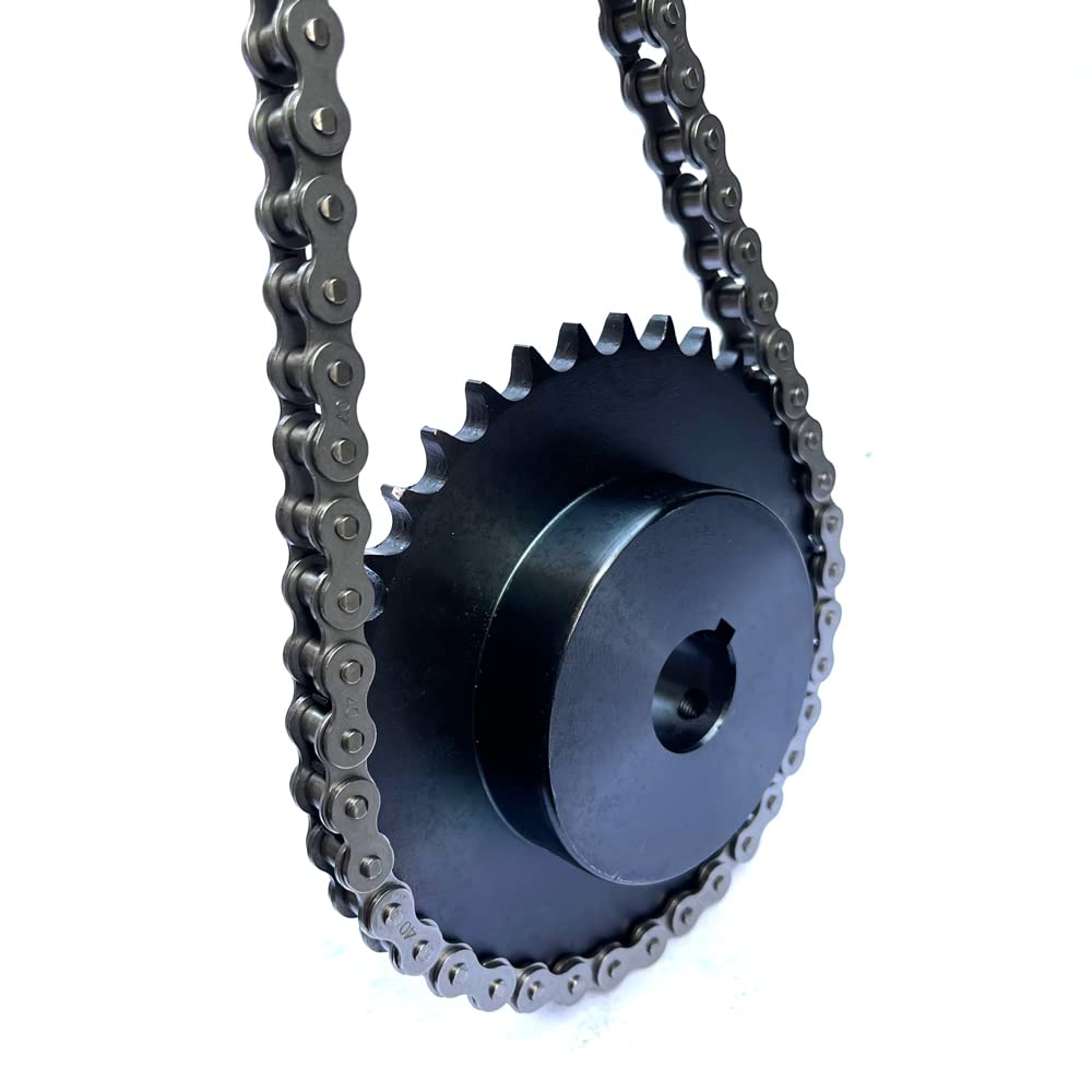 #40 Roller Chain Sprocket B Type 1" Bore Rust Prevention Hardened 36 Tooth — Amazon image 5