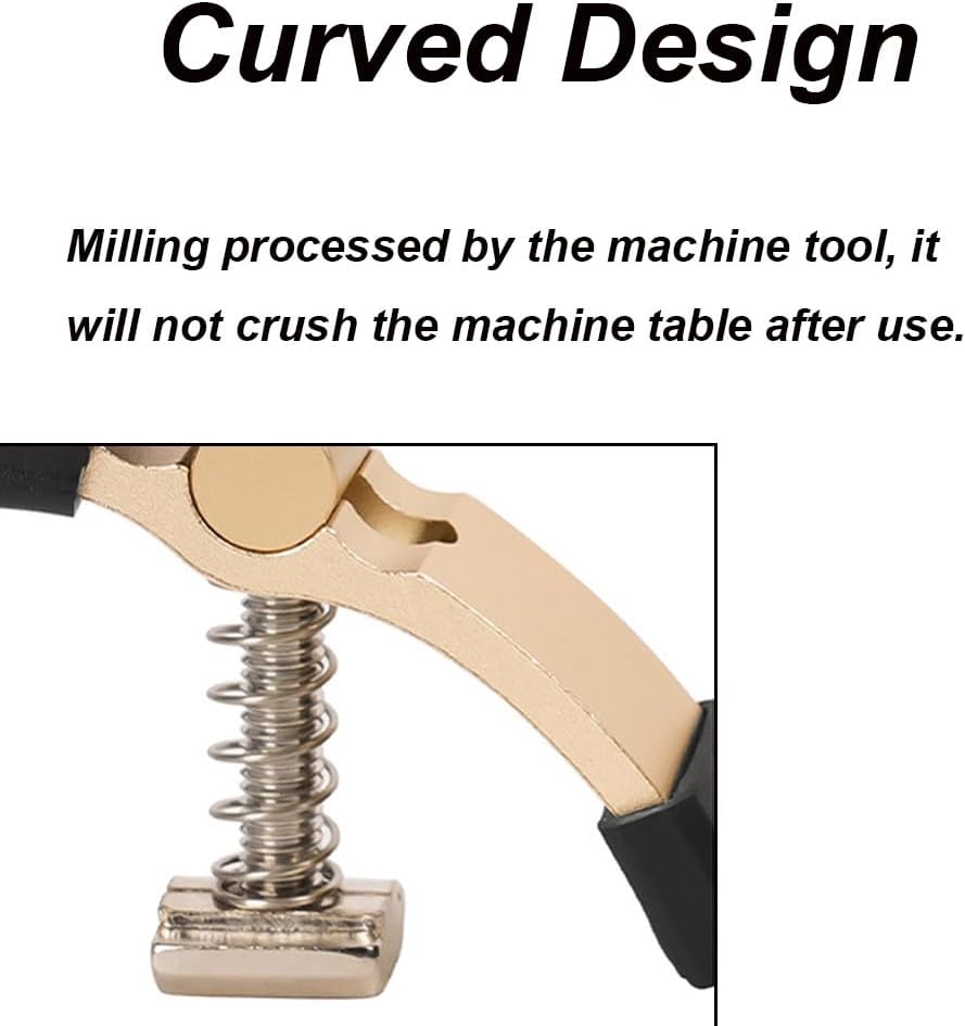 SEIWEI 4PCS T track Hold Down Clamps - Universal T-Track Clamps, 2.5"Lx 0.8"Wx 2.4"H - CNC Router Clamp for Woodworking and Clamps