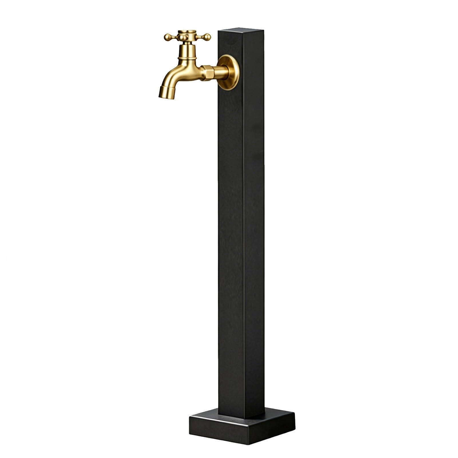 Gaommini Style 2 Stainless Steel Yard Hydrant, Freeze Proof Outdoor Faucet, Freestanding Garden Water Column For Patio Yard Lawn Pasture, Outdoor Spigot - Bottom Or Side Inlet(,Height: 95Cm/37.4In)