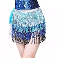 Chaîne De Taille Sirène à Paillettes, écharpe De Hanche, Chaîne De Taille De Danse Du Ventre, écharpe De Serviette De Danse Du Ventre, Costume De Danse Du Ventre, Rose, Grand