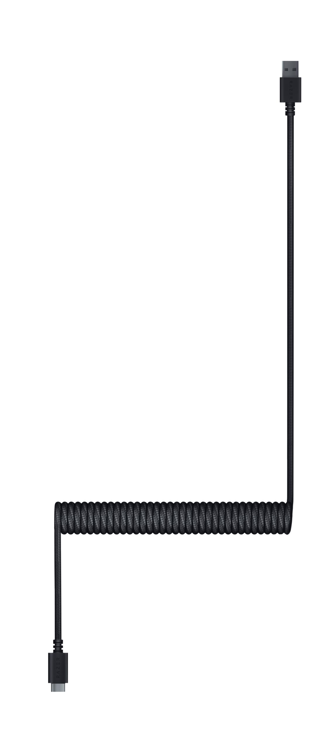Juego de actualización de Razer con teclas PBT + cable en espiral (120 teclas PBT Doubleshot, cable USB-C a USB-A, cable de fibra trenzada) Disposición US | Negro