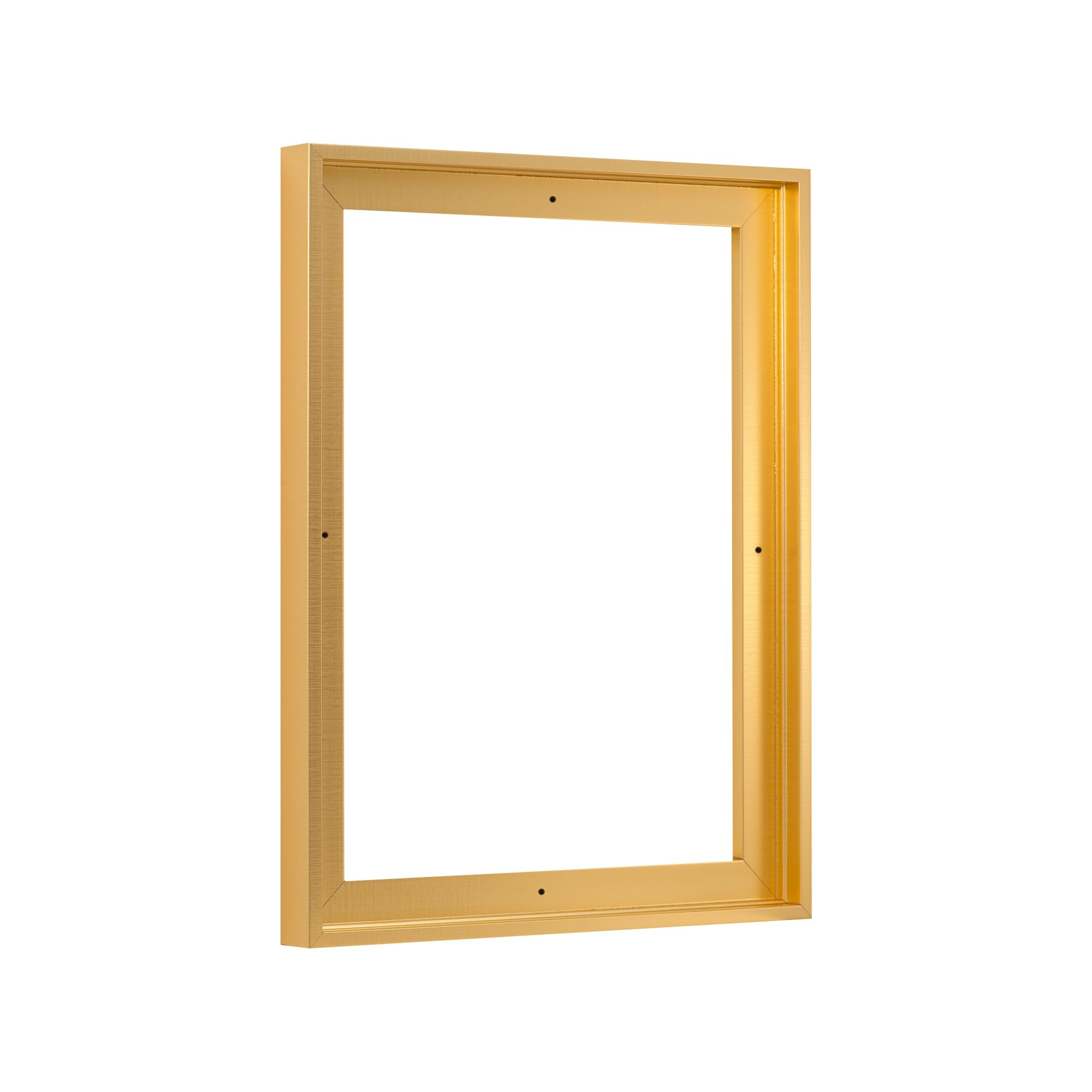 Pixy Canvas Floater Frame 16x48 for 0.75 inch Deep Canvas Paintings/Canvas Prints/Wood Canvas Panels/Wall Art/Wall Decor/Home Decor/Artwork, (Brass Gold, 16 x 48 inch, Portrait)