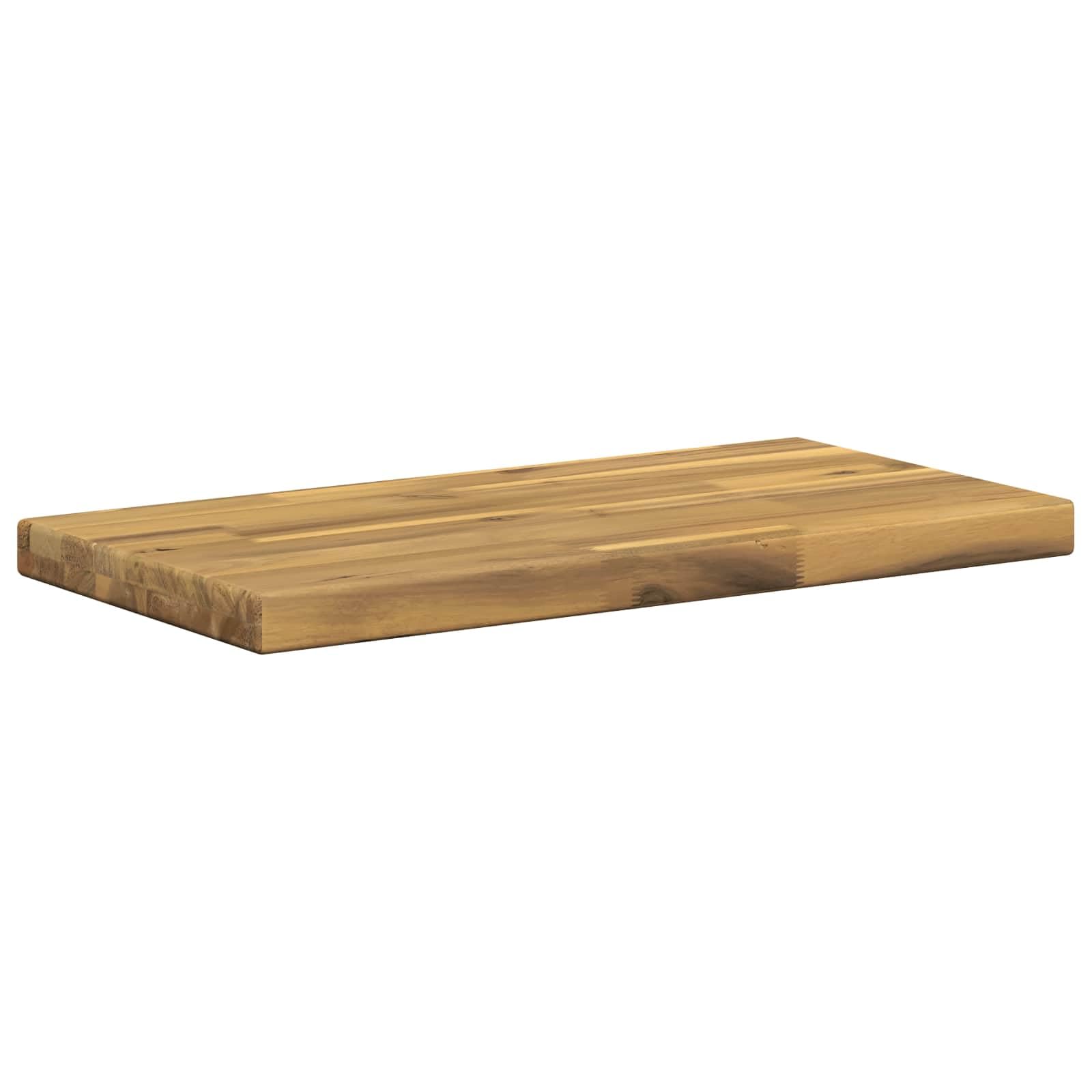 vidaXL Rectangular Table Top 80 x 20 x 3.5 cm Rectangular White