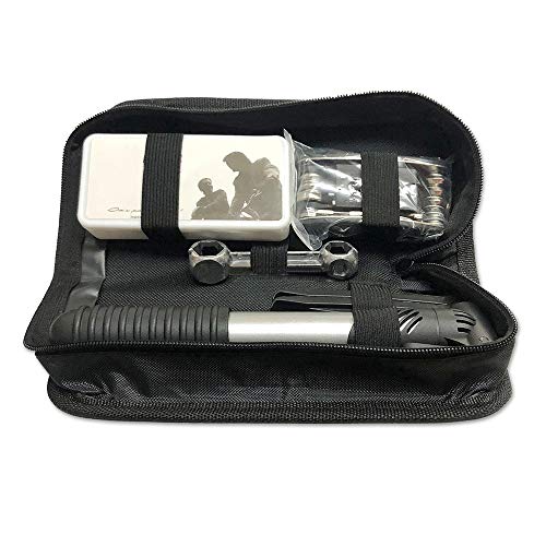 RuleaxAsi Kit de Ferramentas para Reparação de Pneus de Bicicleta 16 em 1 Kit de Ferramentas para Bi