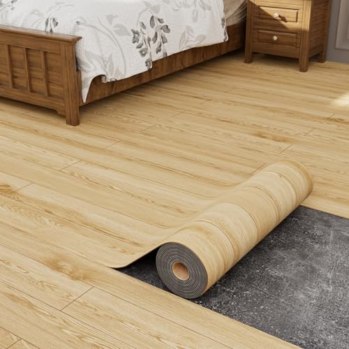 Oxdigi Peel and Stick Vinyl Flooring Roll 23"x 393"/64 Sq.Ft,