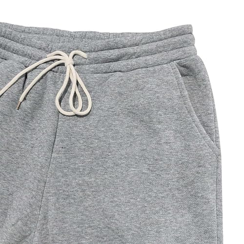 Baggy Sweatpants Men Thermal Wide Leg High Waisted Drawstring Cargo Sweatpants Gym Big and Tall Joggers with Pockets4