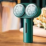  GUOZI Quitapelusas Eléctrico,Removedor de Pelusa,Potencia Potente de Doble núcleo,eliminación de Bolas de 12 cm de área Grande,Carga USB,Adecuada para Eliminar Bolas de Pelo en Varios Tejidos